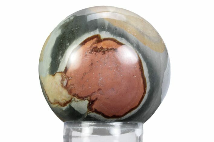 Polished Polychrome Jasper Sphere - Madagascar #383932